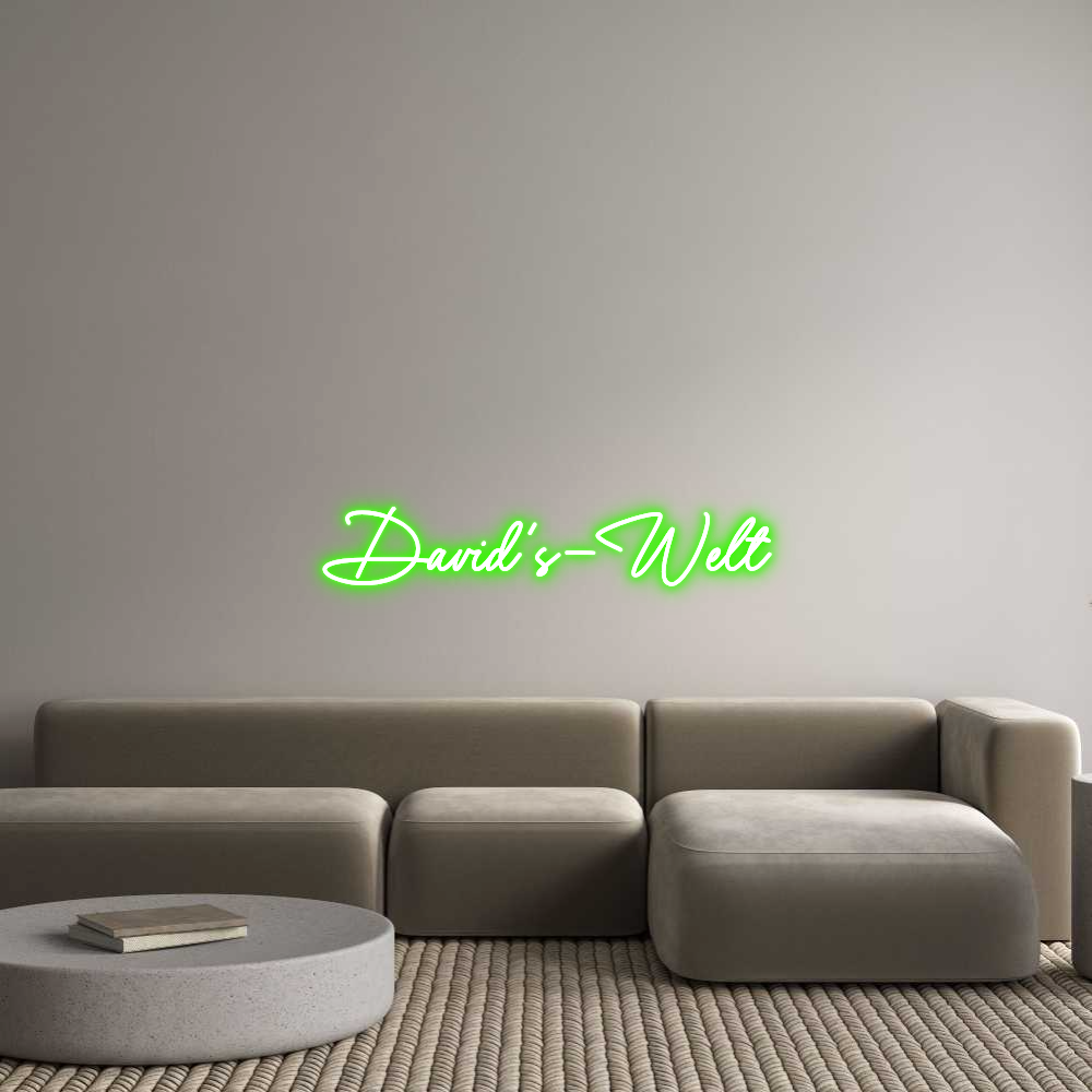 Konfigurator - Neon LED Clip - Personalisierter Indoor Schriftzug David's-Welt