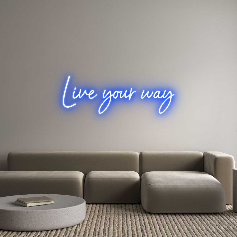 Konfigurator - Neon LED Flex - Personalisierter Indoor Schriftzug Live your way