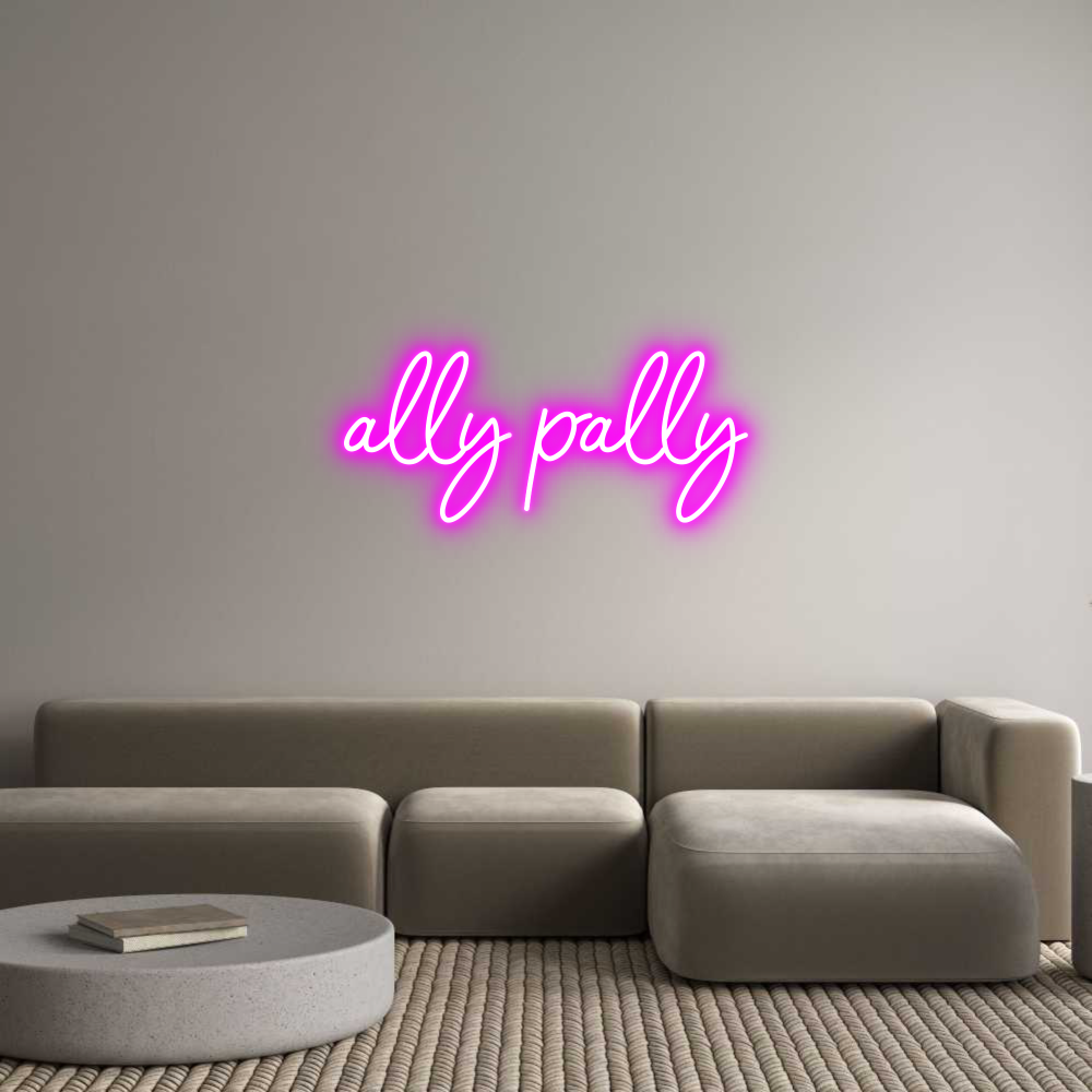 Konfigurator - Neon LED Flex - Personalisierter Indoor Schriftzug ally pally
