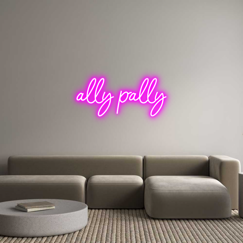 Konfigurator - Neon LED Flex - Personalisierter Indoor Schriftzug ally pally