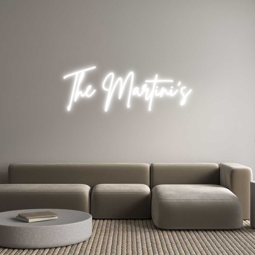 Konfigurator - Neon LED Clip - Personalisierter Indoor Schriftzug The Martini's