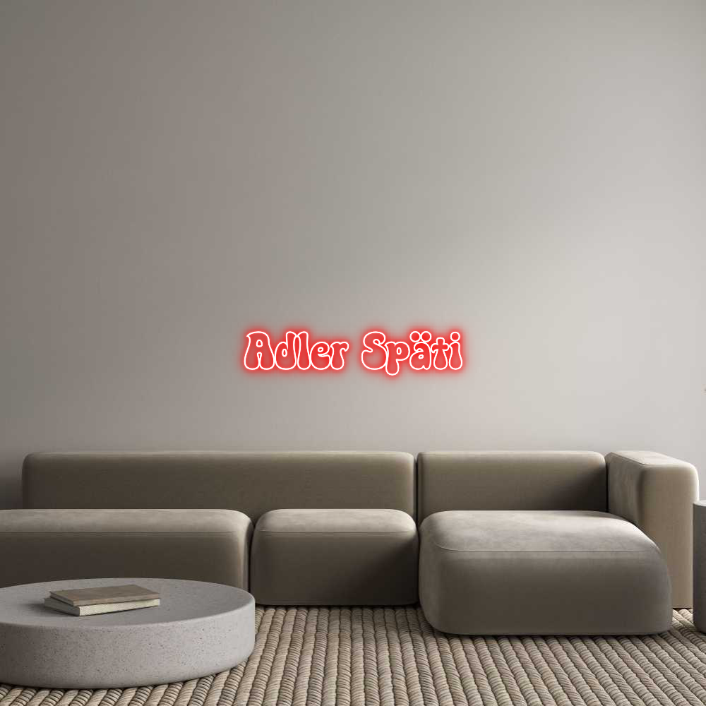 Konfigurator - Neon LED Clip - Personalisierter Indoor Schriftzug Adler Späti