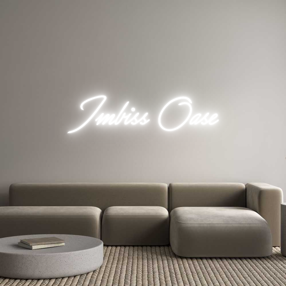 Konfigurator - Neon LED Flex - Personalisierter Indoor Schriftzug Imbiss Oase