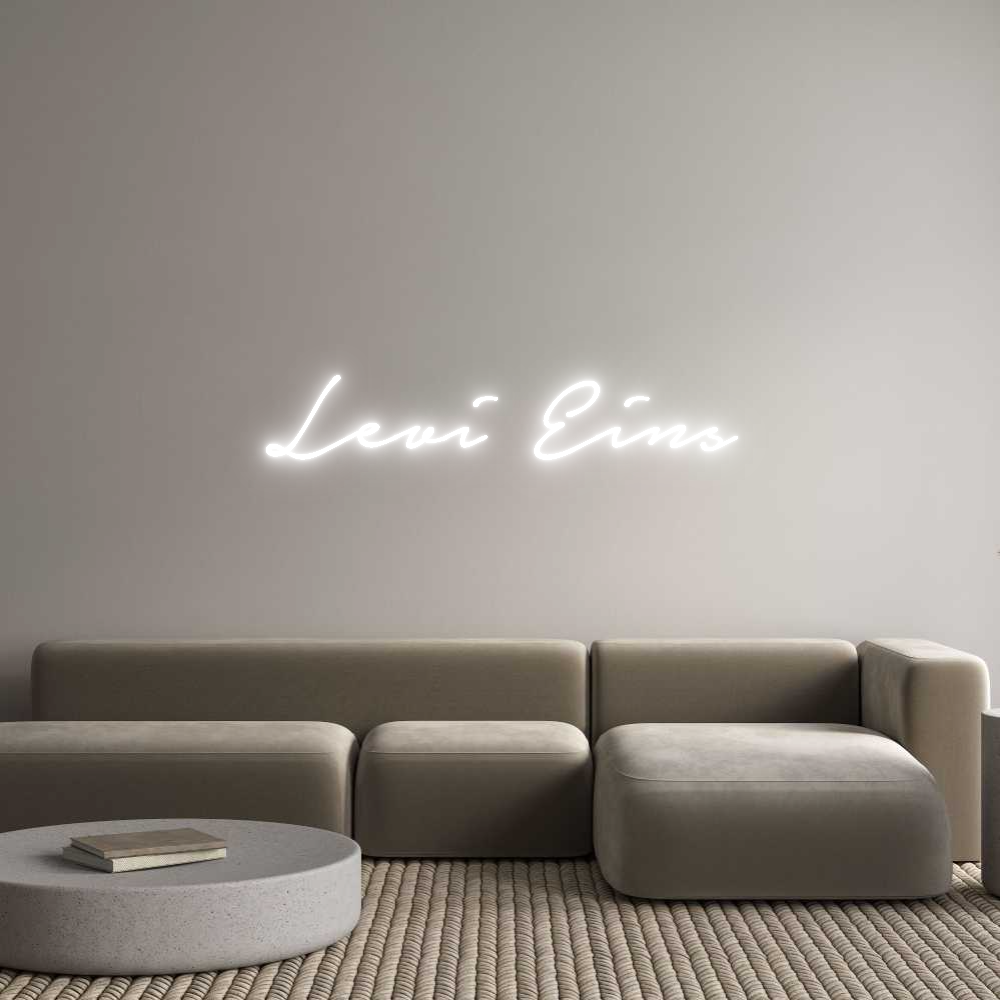 Konfigurator - Neon LED Flex - Personalisierter Indoor Schriftzug Levi Eins