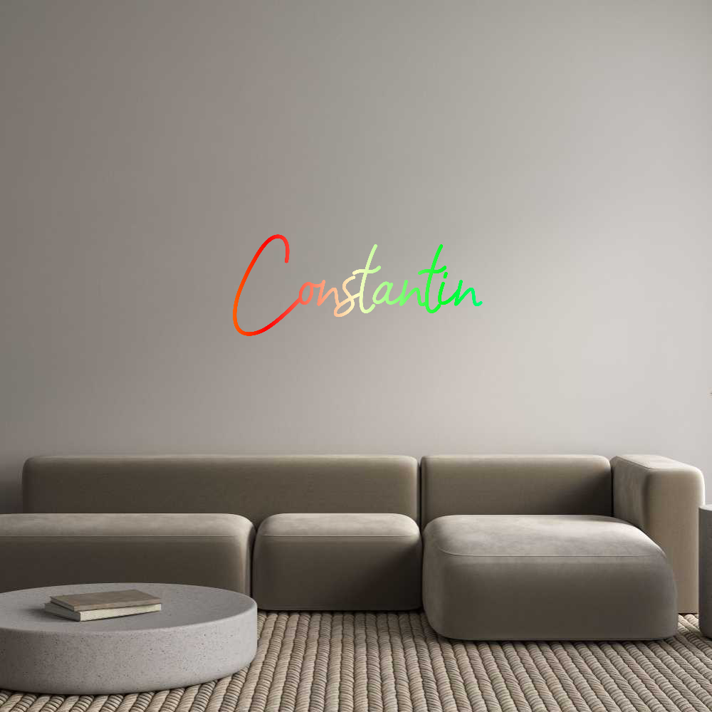 Konfigurator - Neon LED Clip - Personalisierter Indoor Schriftzug Constantin