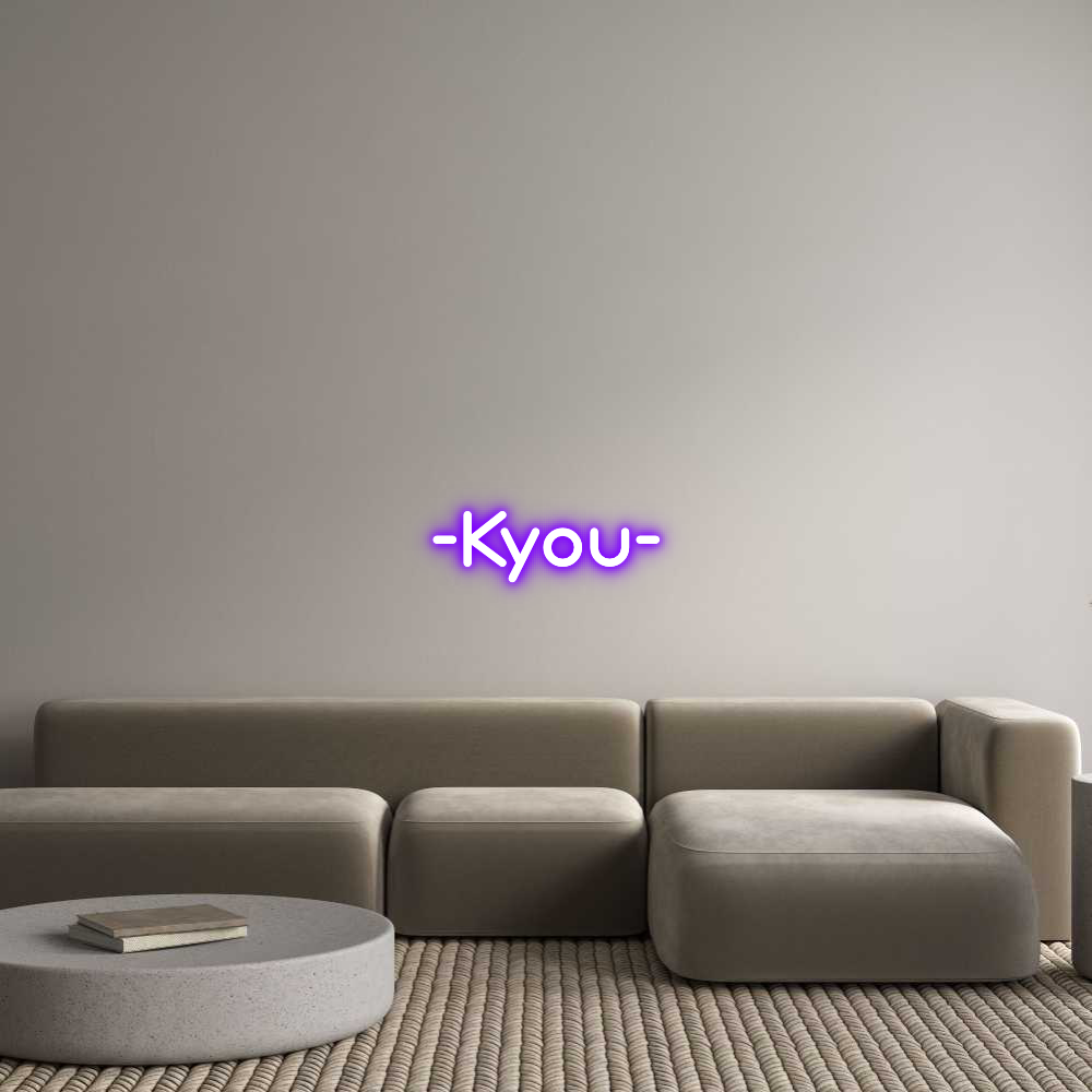 Konfigurator - Neon LED Liquid Acryl - Personalisierter Indoor & Outdoor Schriftzug -Kyou-