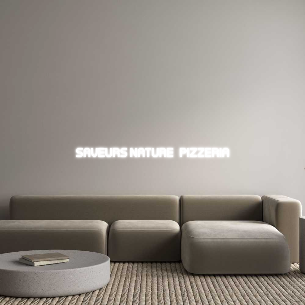 Configurateur - Neon LED Flex - Enseigne néon intérieure personnalisée Saveurs natur...
