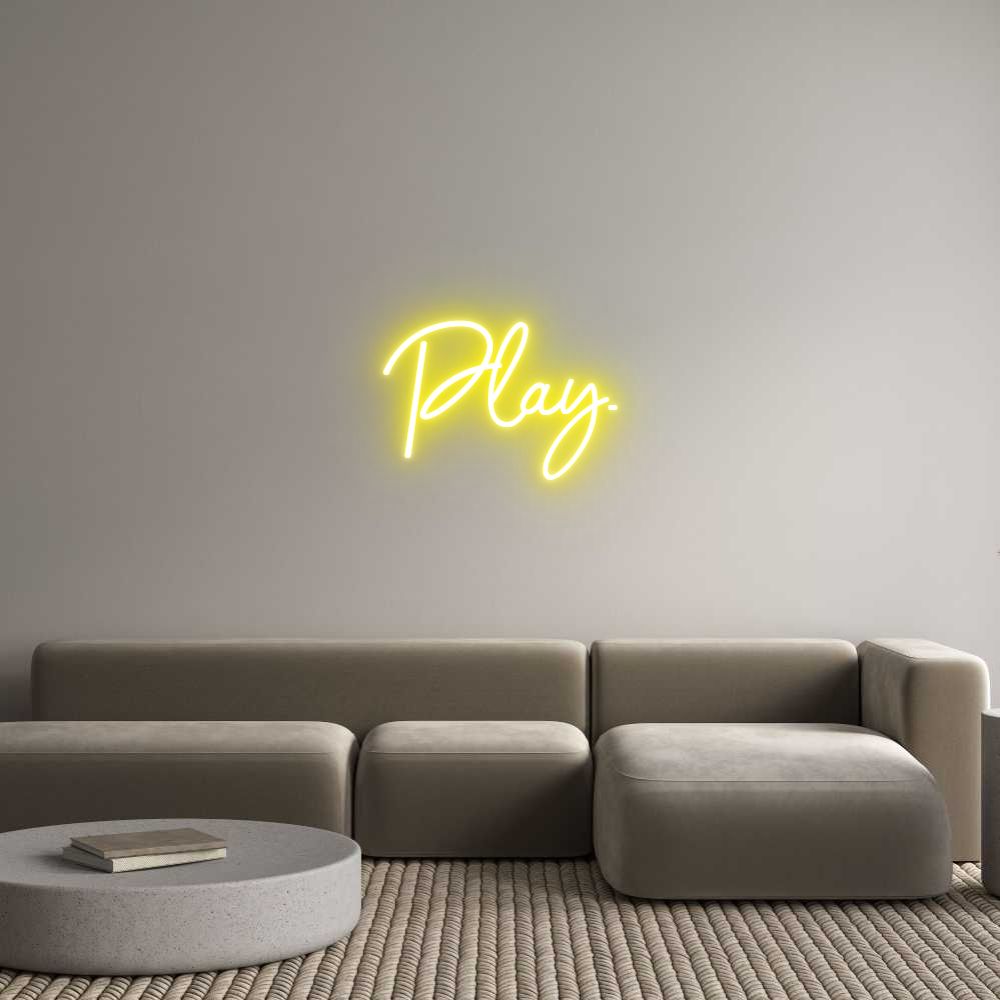 Konfigurator - Neon LED Flex - Personalisierter Indoor Schriftzug Play.