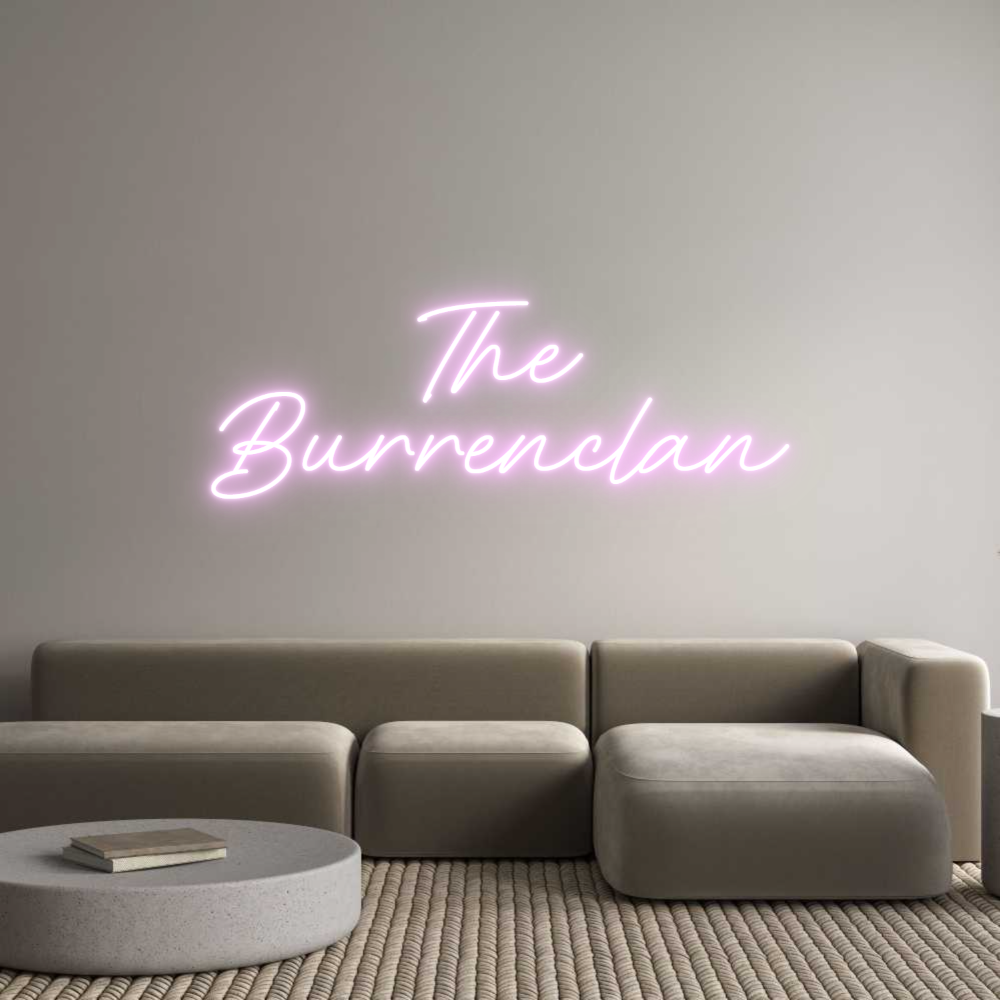 Konfigurator - Neon LED Flex - Personalisierter Indoor Schriftzug The
Burrenclan