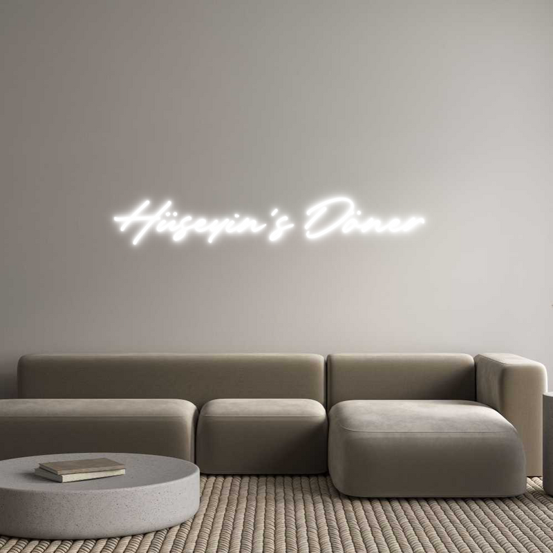 Konfigurator - Neon LED Clip - Personalisierter Indoor Schriftzug Hüseyin‘s Dön...