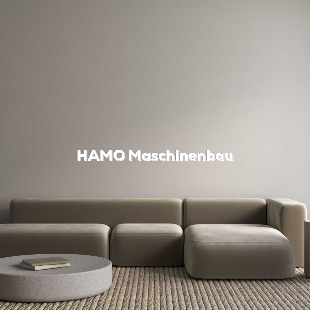 Konfigurator - Personalisierte Leuchtreklame & Leuchtbuchstaben HAMO Maschine...