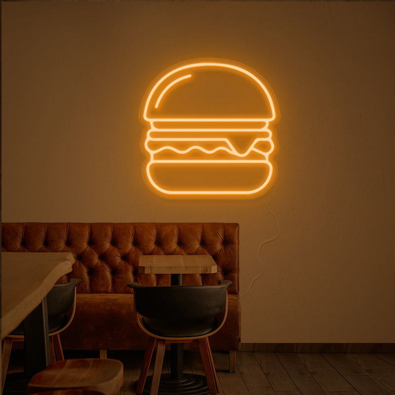 NEONMONKI - Enseigne lumineuse pour ton restaurant burger - Burger