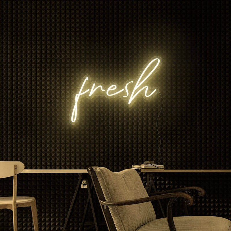 "fresh" - LED-belettering - neon licht