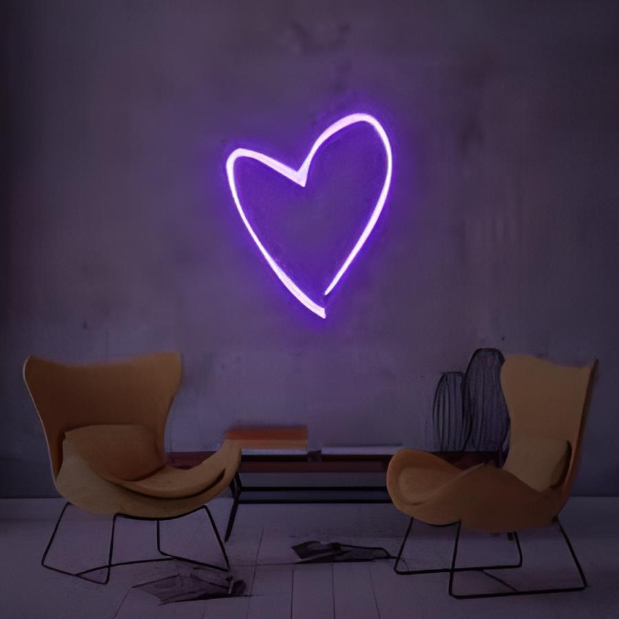 Heart II - Symbol - LED Schilder für Dein Schlafzimmer - NEONMONKI