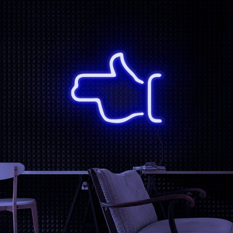 NEONMONKI - Hand Gun - Symbol - Neon LED Sign for your gaming room