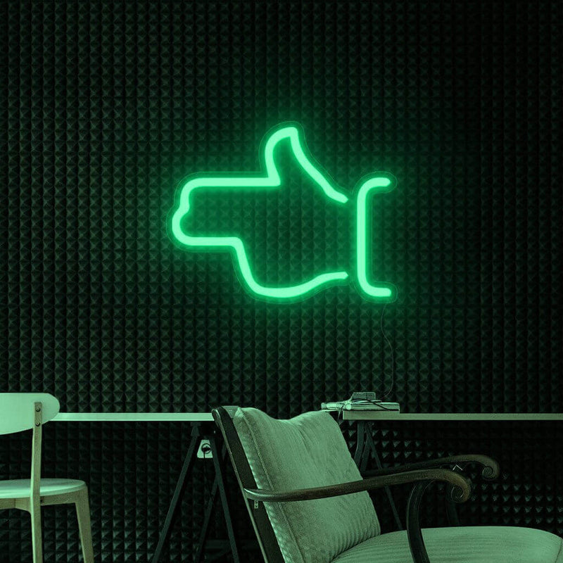 NEONMONKI - Hand Pistole - Symbol - LED Schilder für Dein Gamingzimmer